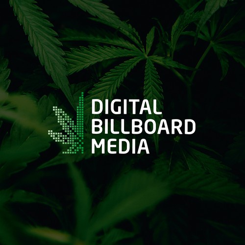 Digital Billboard Media Logo Concept