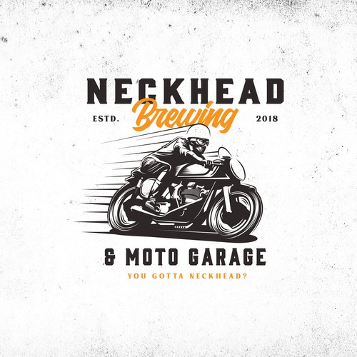 concept logo for neckhead brewing