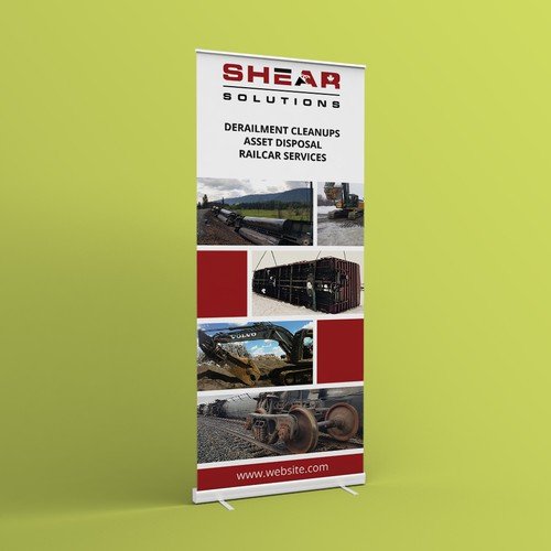 Roll up banner design concept