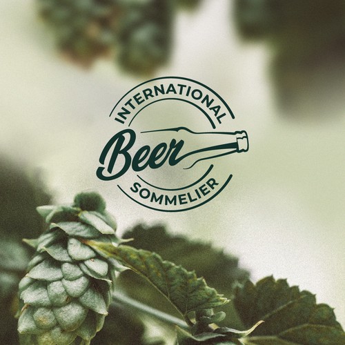 Emblem logo design for International Beer Smmelier