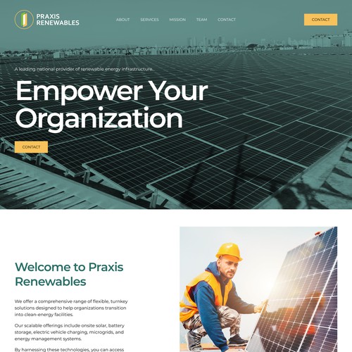 Modern Website for Solar Panel Provider