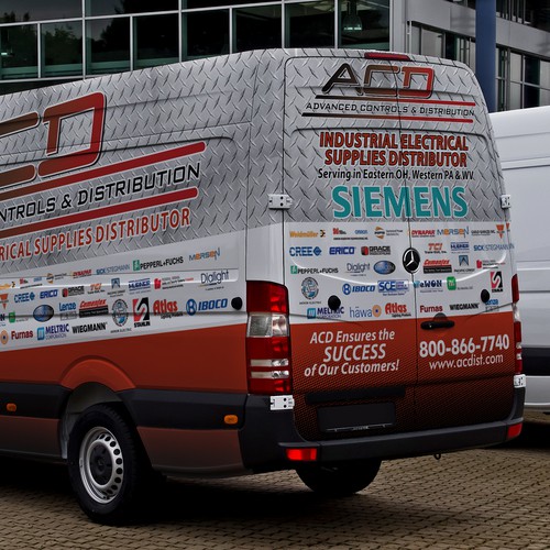 Create a cool looking van wrap for Industrial Distributor.