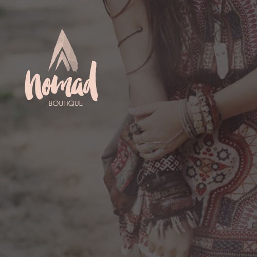 Create a brand identity for Nomad Boutique