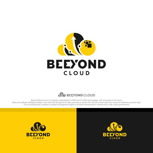 Bold logo concept for BEEYOND CLOUD