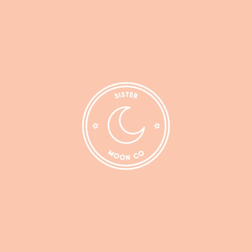 Simple logo for Sister Moon Co