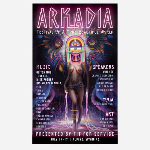 Arkadia Festival Logo and Poster 