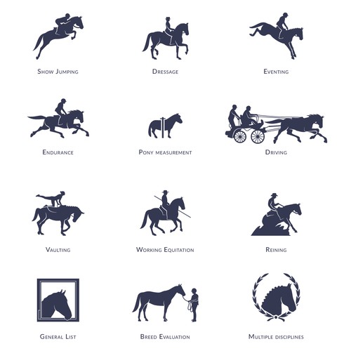 Equestrian icons