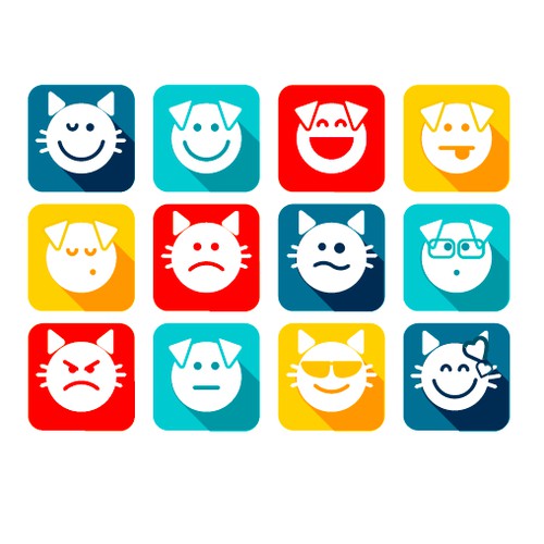 Icons design Pet products CONCEPT