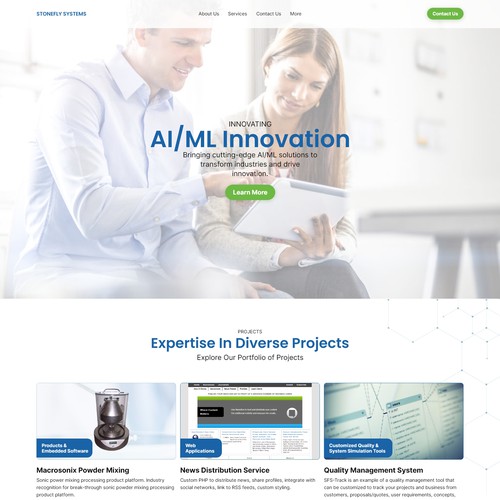 Landing Page design