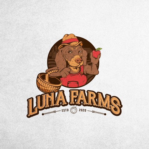 Luna Farms Logo Design
