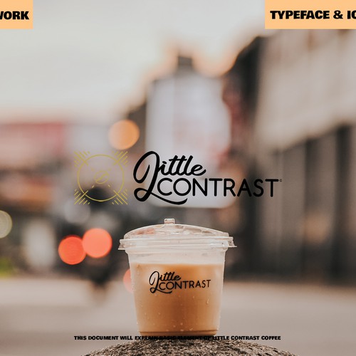LITTLE CONTRAST COFFEE LOGO DESIGN