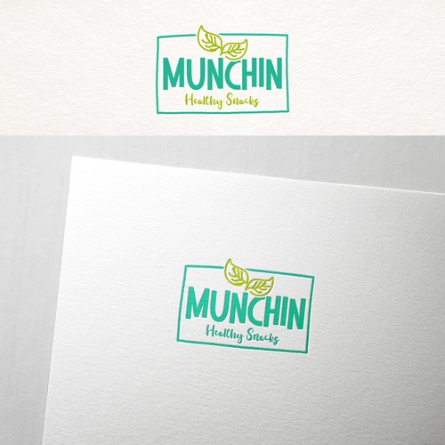 Catchy logo for Munchin snacks