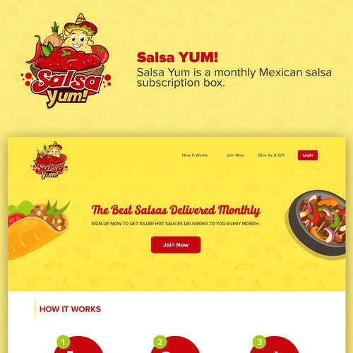 Landing Page for SalsaYum