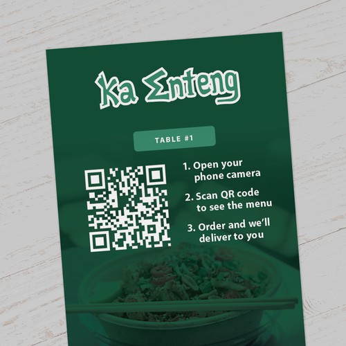 Vietnamese self ordering QR code menu