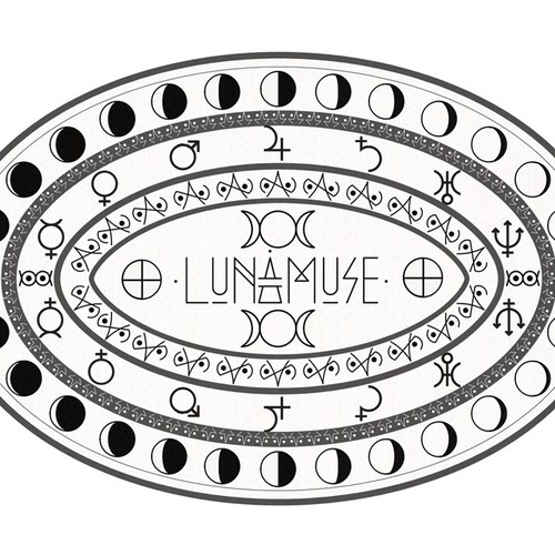 Luna Muse  - Moon Throw Rug Design