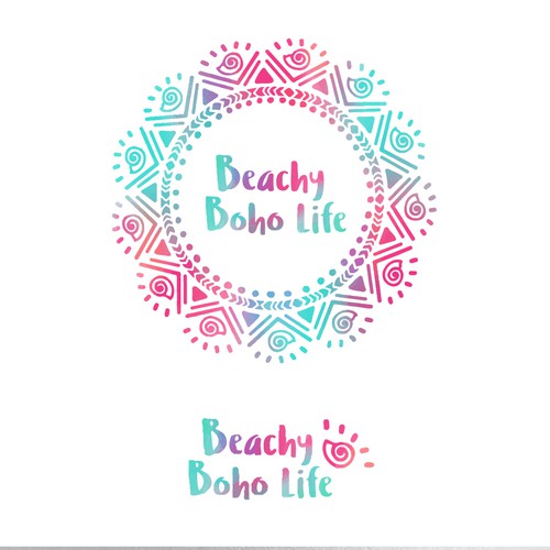 Hand drawn logo for beachy jewellery company