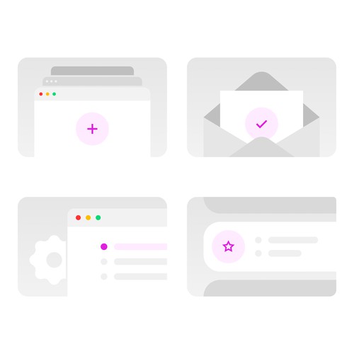  Interface Clean Illustrations