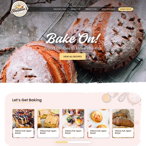 Recipe Website - Create a Modern & Rustic Homepage Design