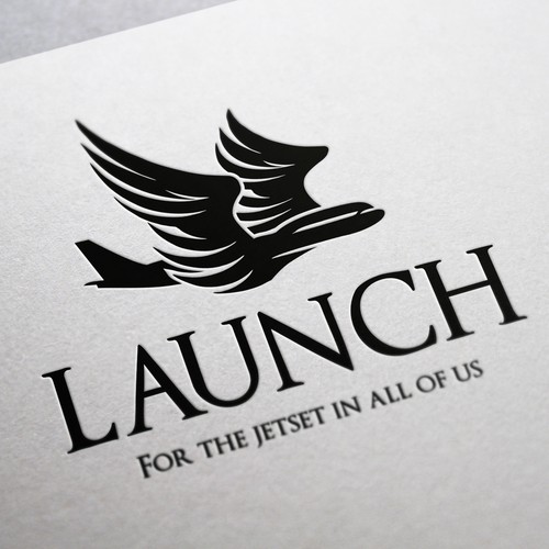 CREATE AN AIRPLANE LOGO FOR LAUNCH CLOTHING!