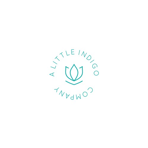 Young minimalist concept logo for A Little Indigo Company