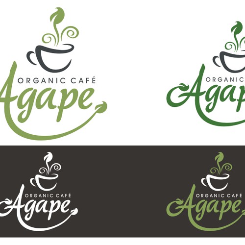 logo for an organic cafe