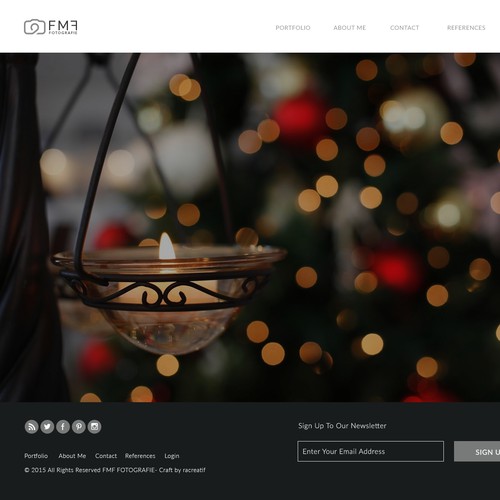 Simple yet Elegant Web Concept For FMF Photography