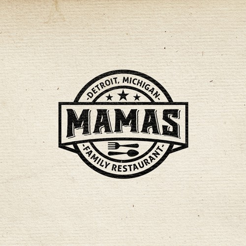 Vintage Logo for MAMA'S restaurant