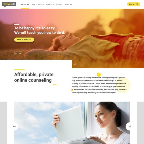 TriveTalk web desing