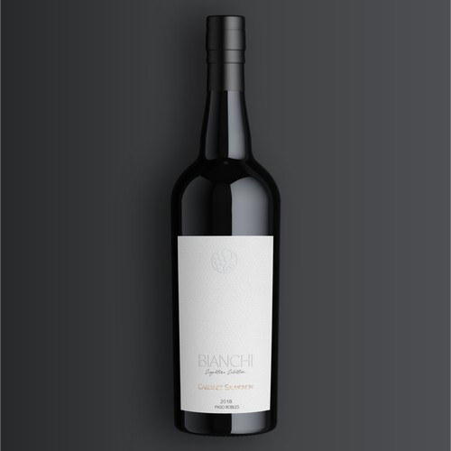 Wine label design