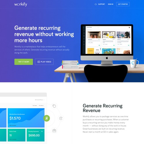 Workify Landing page