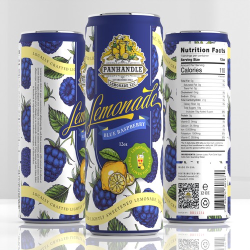 Lemonade Can Label