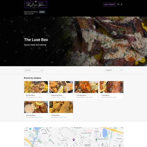 The Luxe Box - Square online ordering page 
