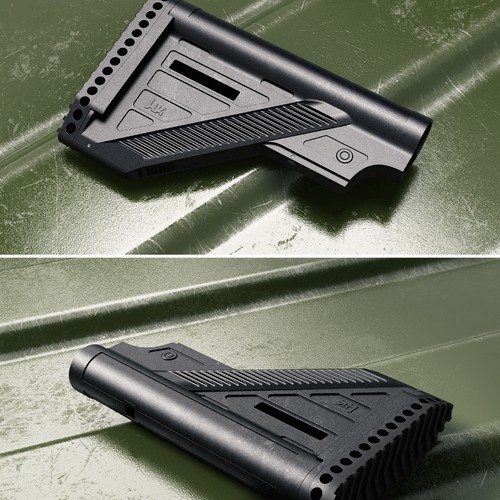 Hard Surface Rendering of AR-15 Buttstock