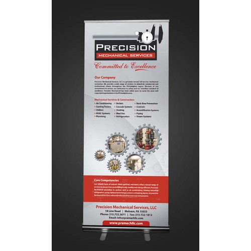 PMS Trade show booth banner