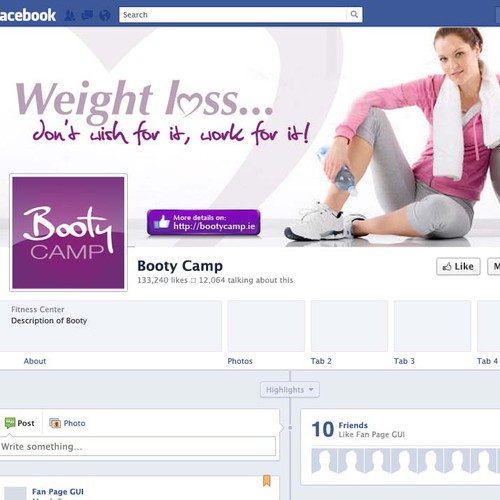 Booty Camp Facebook Cover