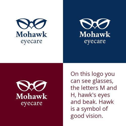 Logo concept for optometry practice