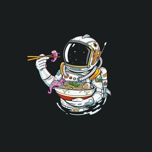 Ramen noodle for astronaut