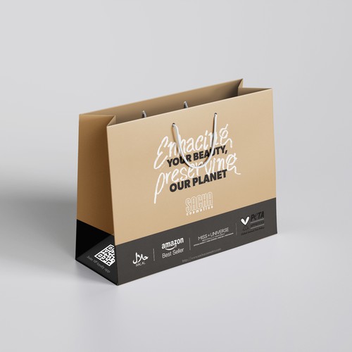 Paper bag design for cosmetic seller