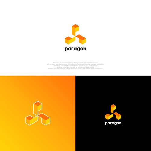 Geometric logo design for Paragon