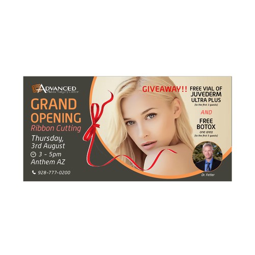 Flyer for Advanced Surgery Grand Opening