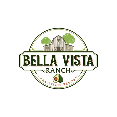 logo for luxury resort on avocado ranch in california