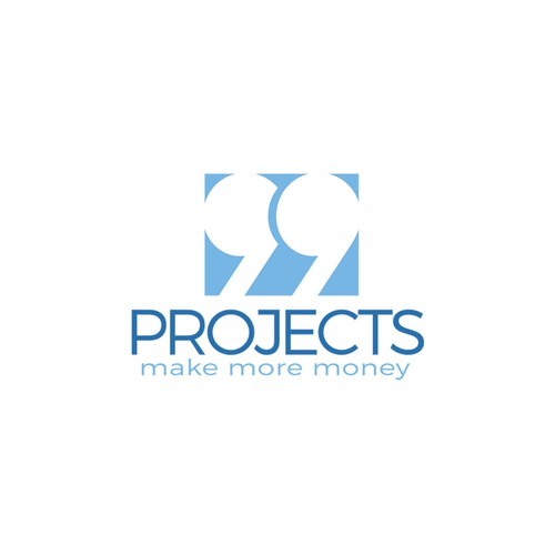 99 PROJECTS make more money logo design