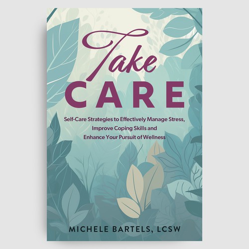 Beautiful book cover on the topic of self-care