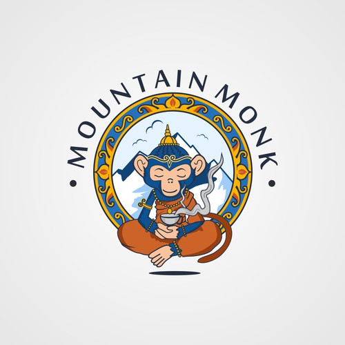 bold logo concept for MOUNTAIN MONK