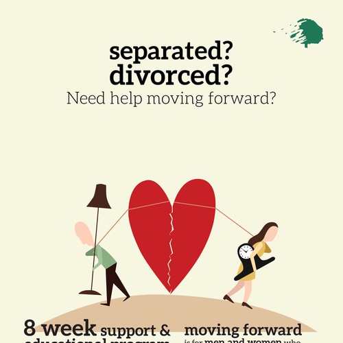 Create a poster for a separation & divorce group