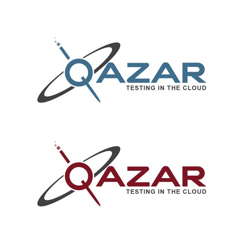 Logo design for "Qazar" software testing company