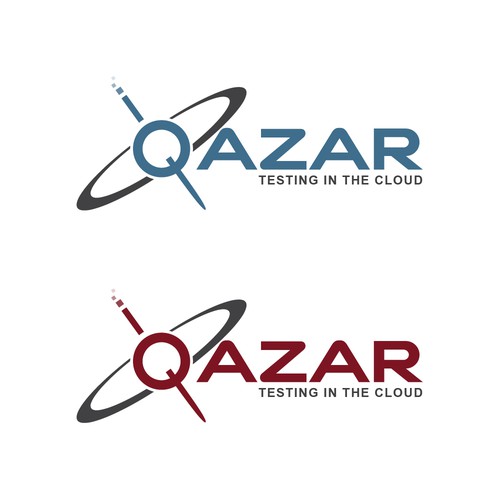Logo design for "Qazar" software testing company
