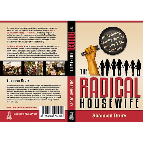 Striking cover design for women political memoir