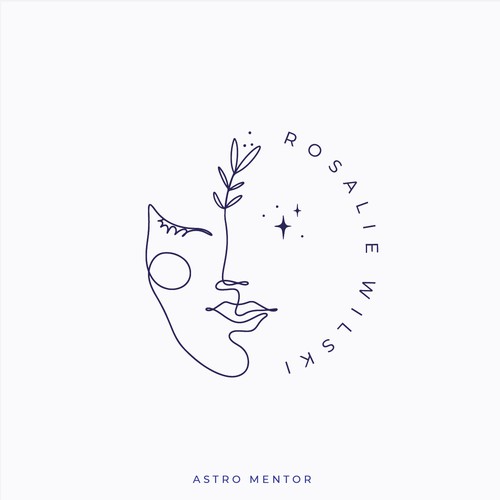 Handdrawn Logo design for an Astro Mentor