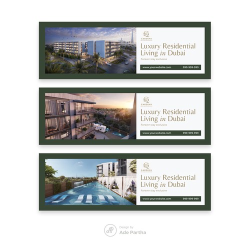 Luxury Banner Design for Hotels or Villas